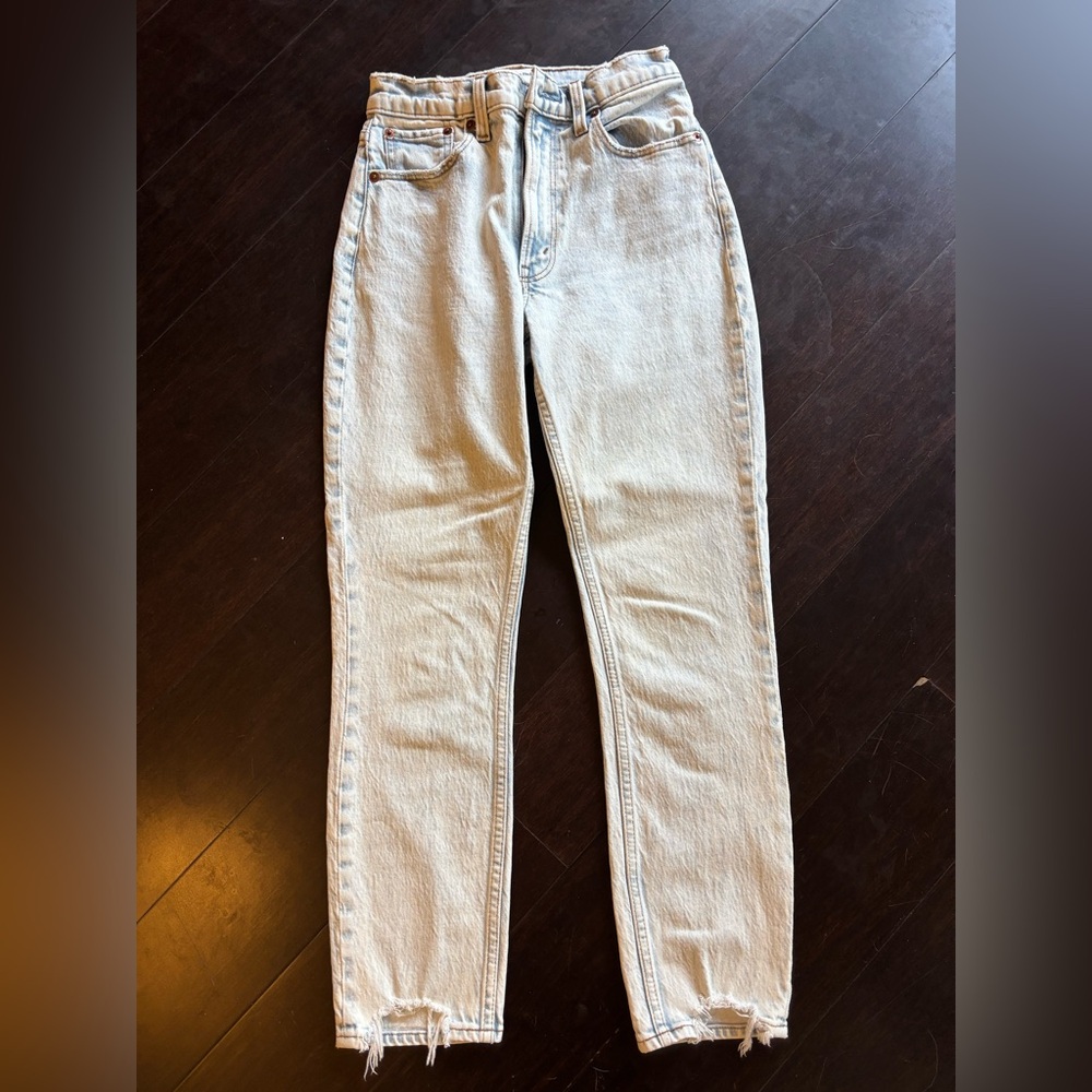 Abercrombie Light Wash Straight Leg Jeans